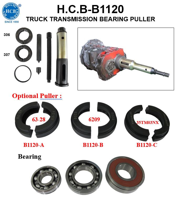 HCB-B1120 - TRUCK TRANSMISSION BEARING PULLER