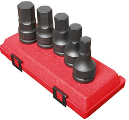 ST4506 - 3/4" DR. 5 PC. SAE HEX DRIVE IMPACT SOCKET SET