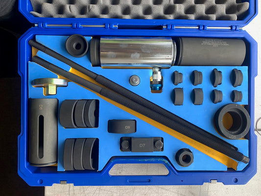 HCB-F1181 - TRUCK SPRING PIN METAL BUSH REMOVAL / INSTALLATION TOOL KIT (17 TONS HYDRAULIC CYLINDER)